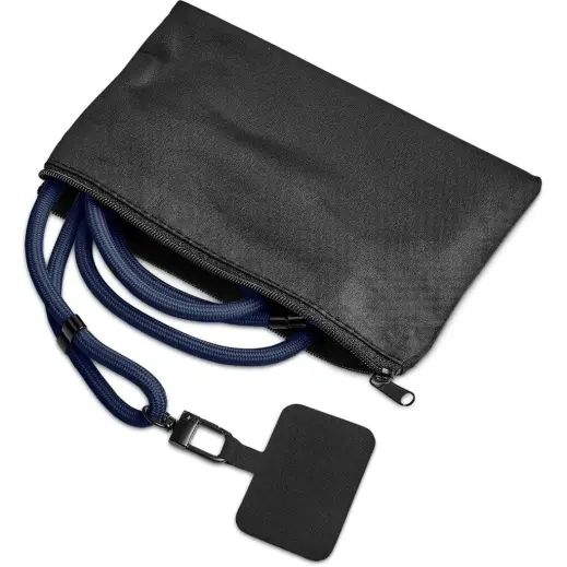 Altitude Resort Crossbody Phone Strap in Pouch - Navy Set